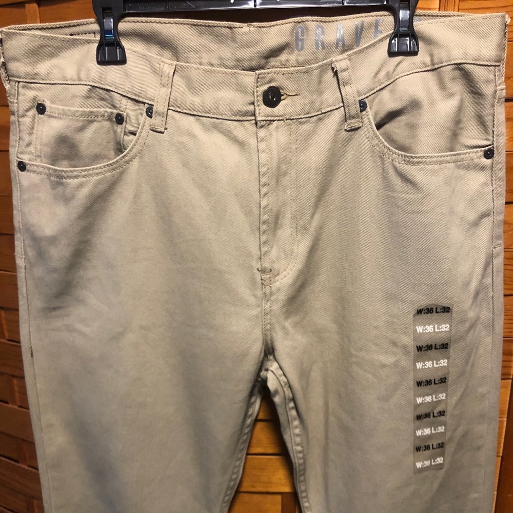 Men’s Bullhead Kahki Jeans - New Condition - 36x32